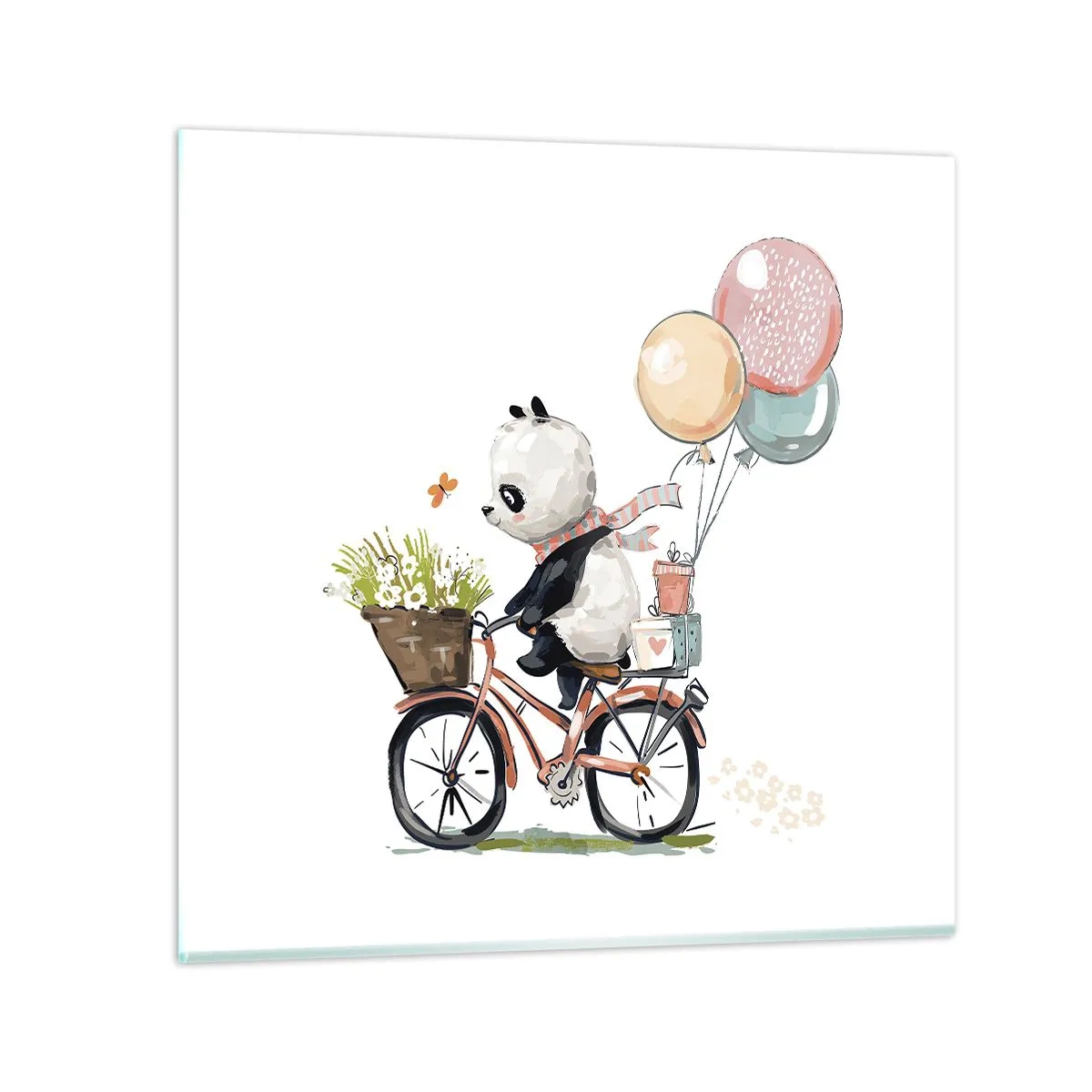 Schilderen op glas - Vrolijke dag - 70x70 cm