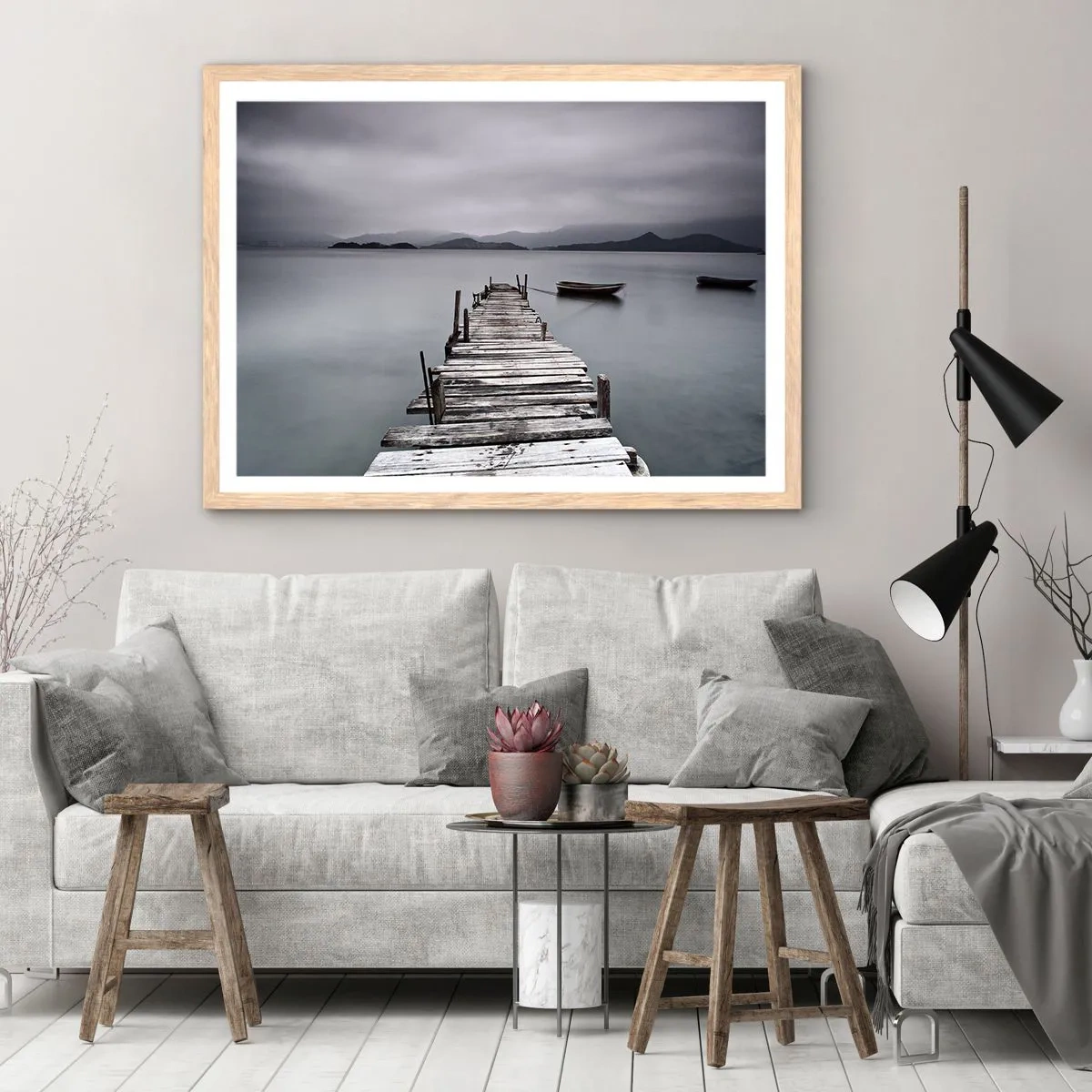 Een poster in een licht eiken lijst - Je kunt morgen gaan - 40x30 cm