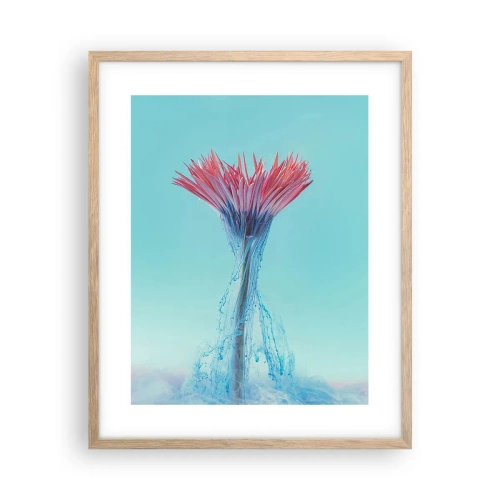 Een poster in een licht eiken lijst - In een verkwikkende omhelzing - 40x50 cm