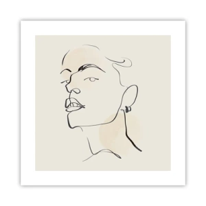 Poster - Een trotse blik - 40x40 cm