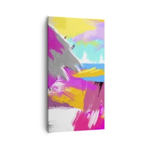 Schilderen op canvas - Man, man, man en weer man - 55x100 cm