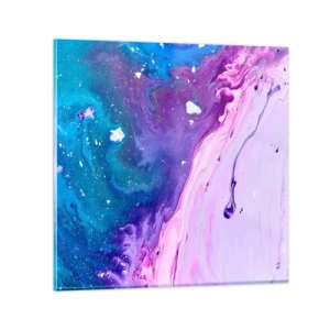 Schilderen op glas - Yin en yang - 30x30 cm