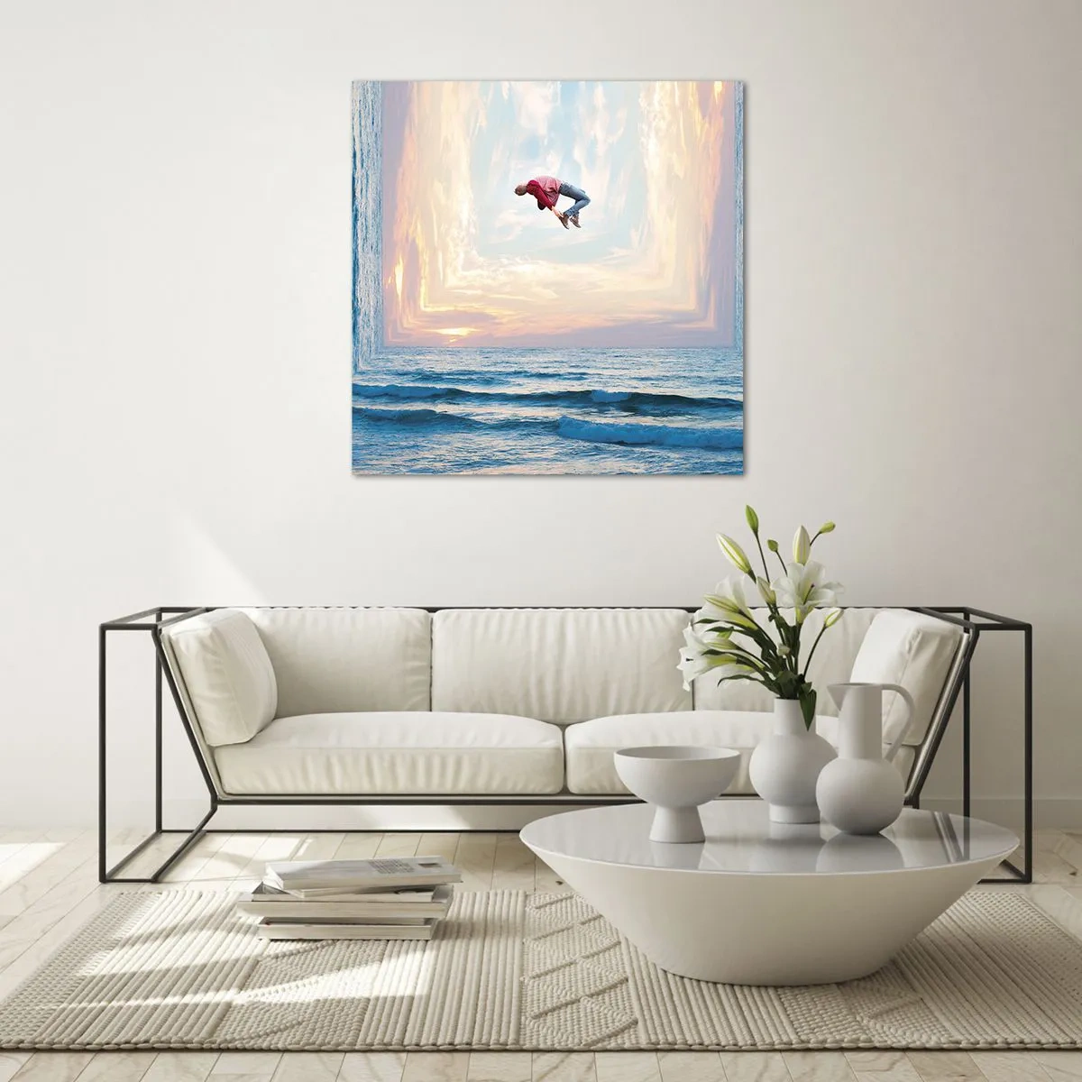 Schilderen op glas - Naar een andere dimensie - 40x40 cm