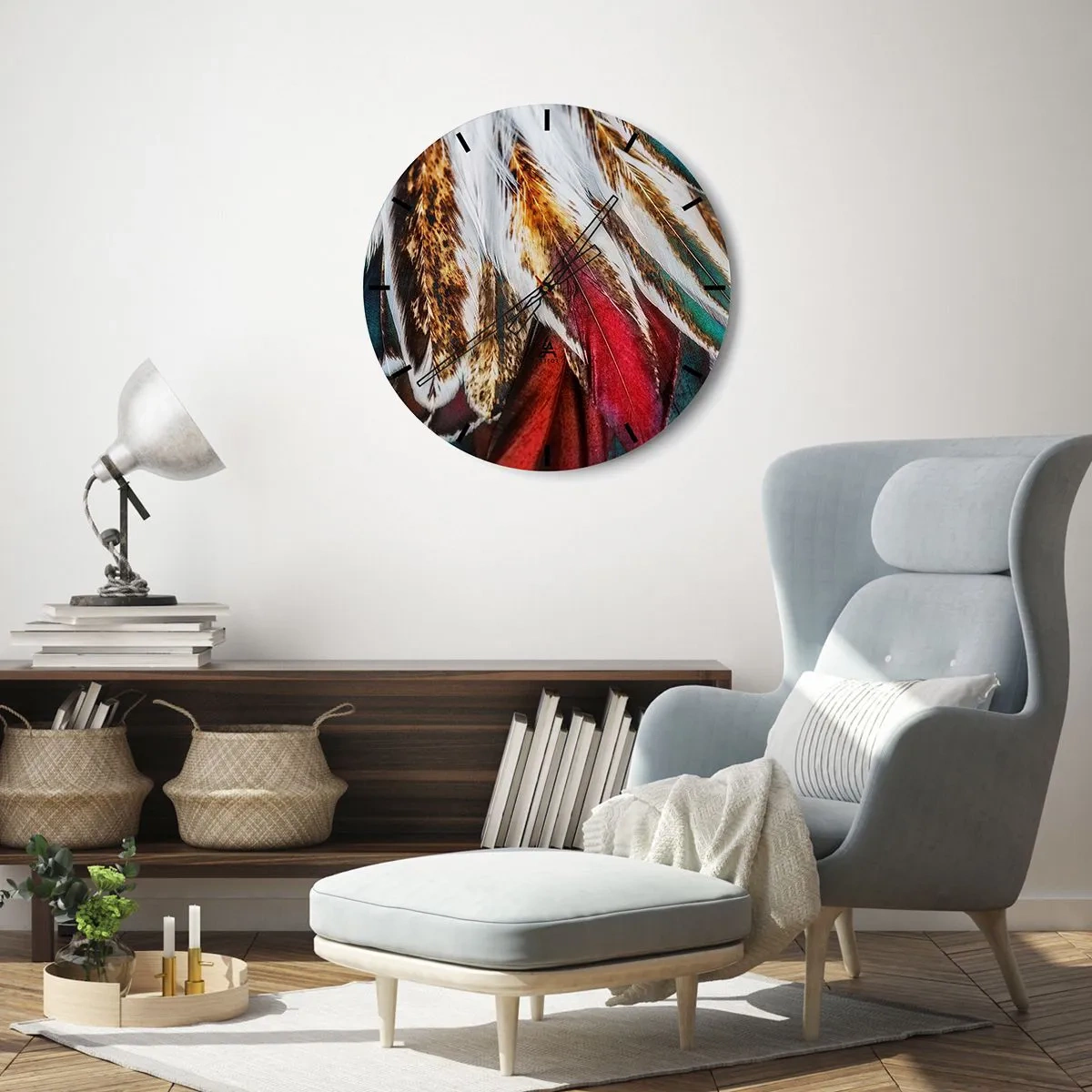 Wandklok - Klok - Geheimen van de vlucht - 30x30 cm