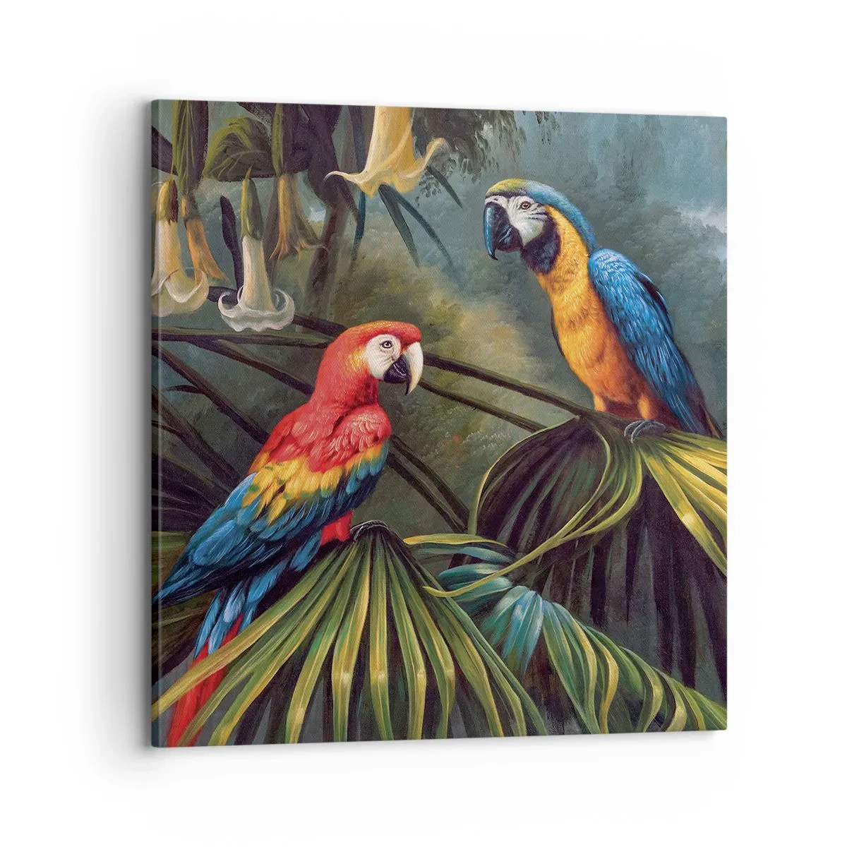 Schilderen op canvas - Romantiek in de tropen - 70x70 cm