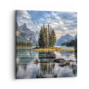 Schilderen op canvas - Aan het grote en schone water ... - 30x30 cm