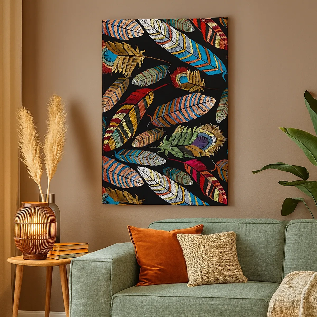 Schilderen op canvas - Het vogelcarnaval - 50x70 cm