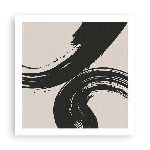 Poster - Vegend en cirkevormig - 60x60 cm