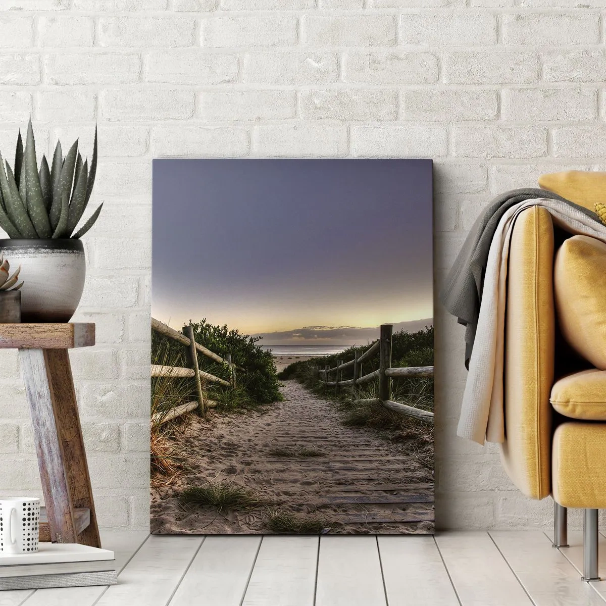 Schilderen op canvas - Het doel is al zichtbaar - 45x80 cm