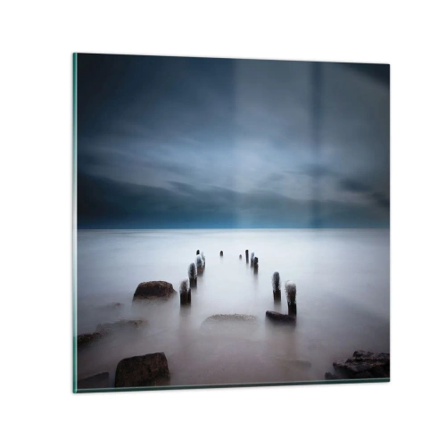 Schilderen op glas - Peinzend meer - 30x30 cm