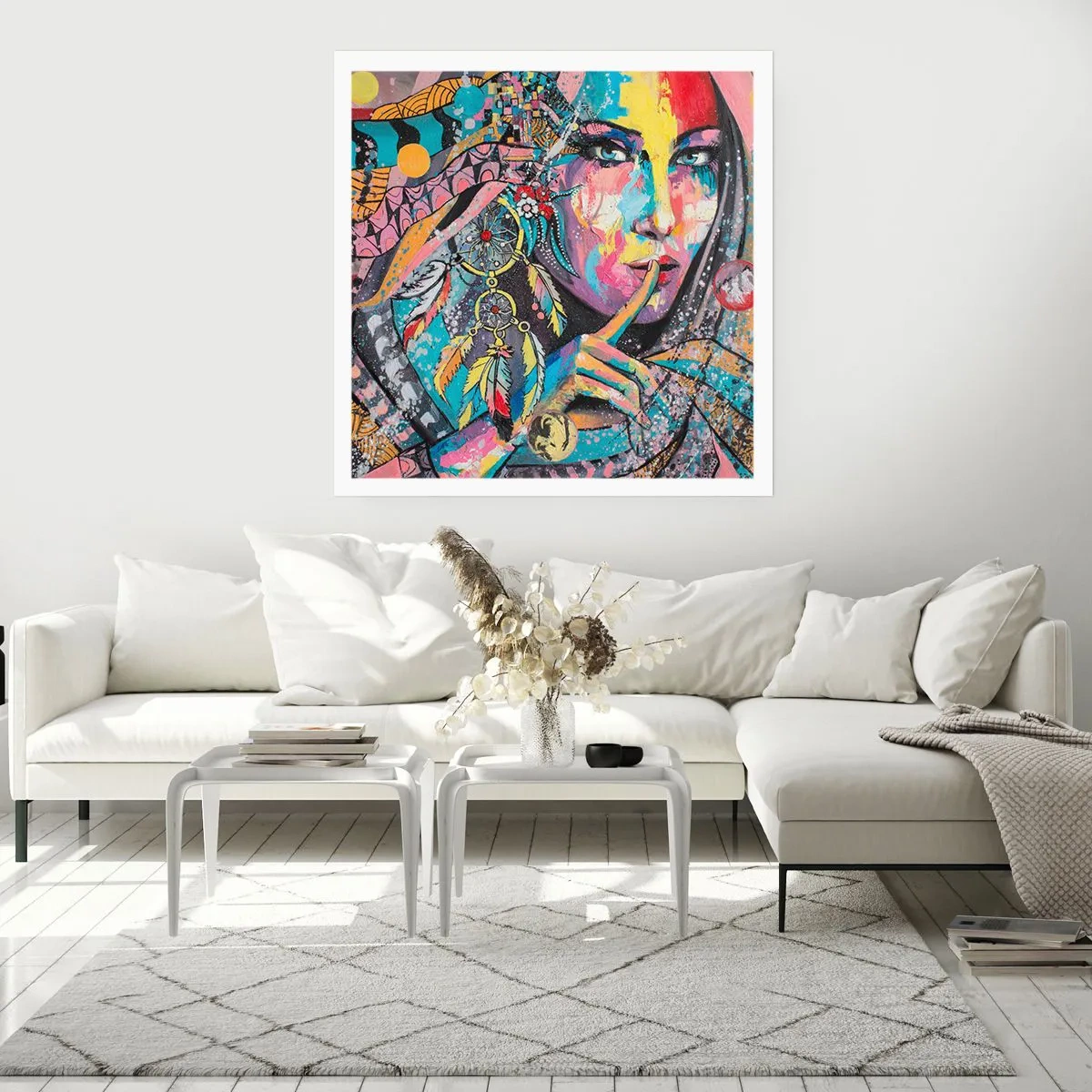 Poster - Zwijg totdat je het begrijpt - 40x40 cm