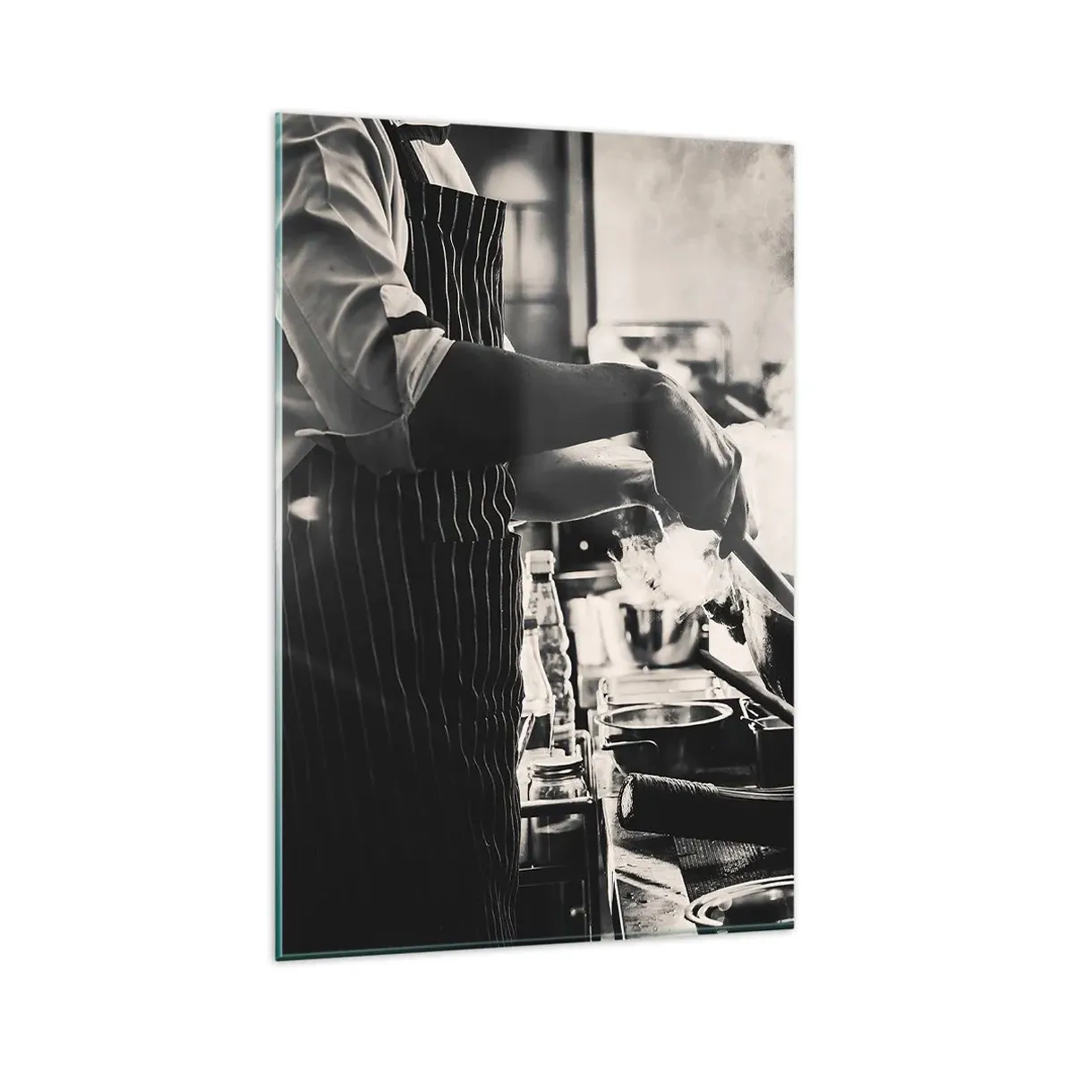 Schilderen op glas - Alchemie van smaken - 80x120 cm