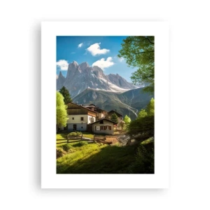 Poster - Alpine idylle - 30x40 cm