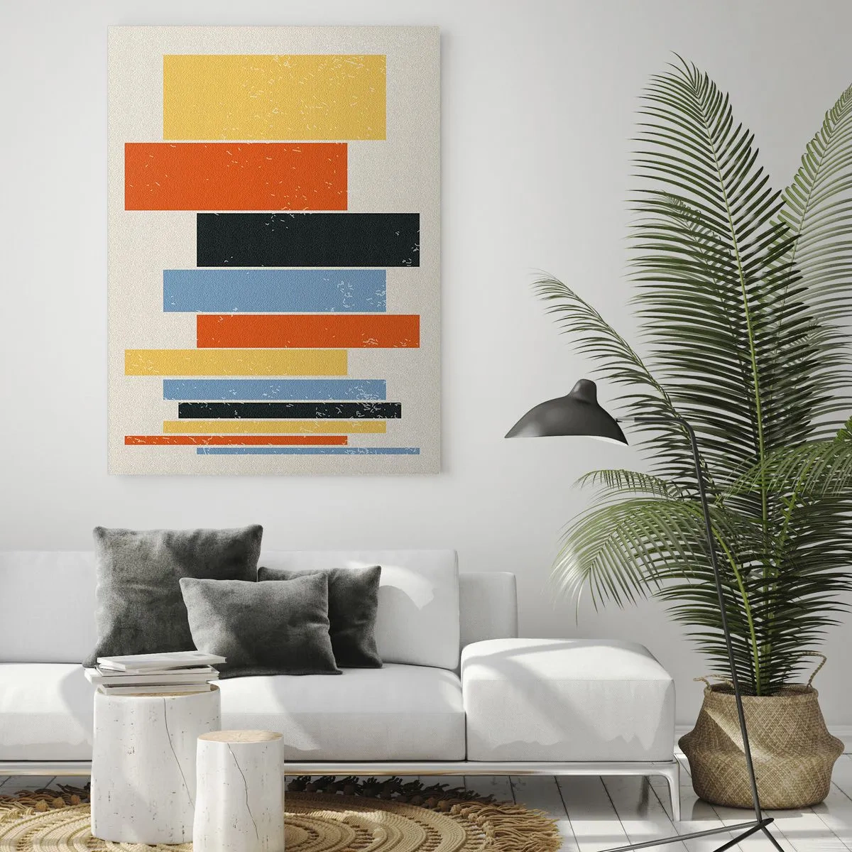 Schilderen op glas - Muzieknotatie - 80x120 cm