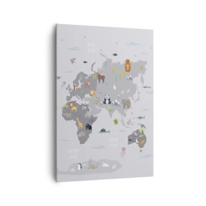 Schilderen op canvas - Vertel me waar je vandaan komt ... - 70x100 cm