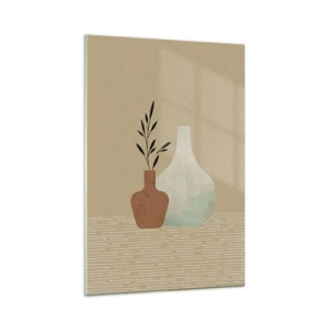 Schilderen op glas - De vaas en zijn idee - 80x120 cm