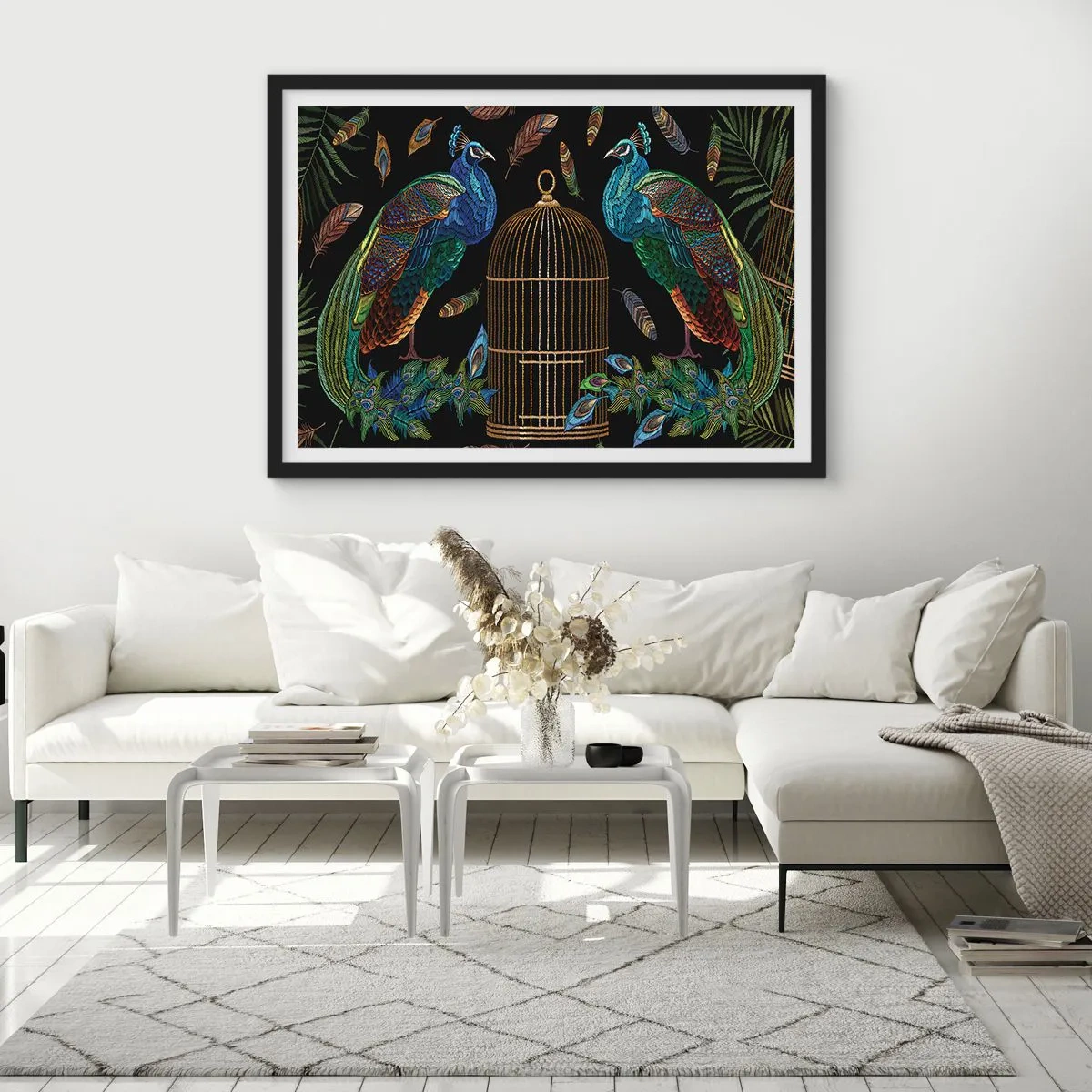 Poster in een zwarte lijst - In koninklijke gewaden - 70x50 cm