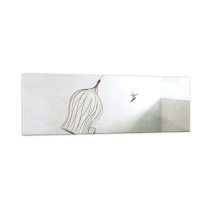 Schilderen op glas - In je element - 160x50 cm