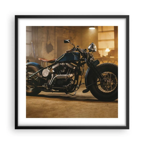 Poster in een zwarte lijst - Ik kan alles  - 50x50 cm