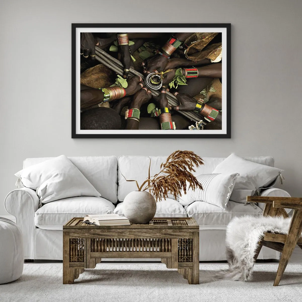 Poster in een zwarte lijst - Wij zijn samen - 91x61 cm