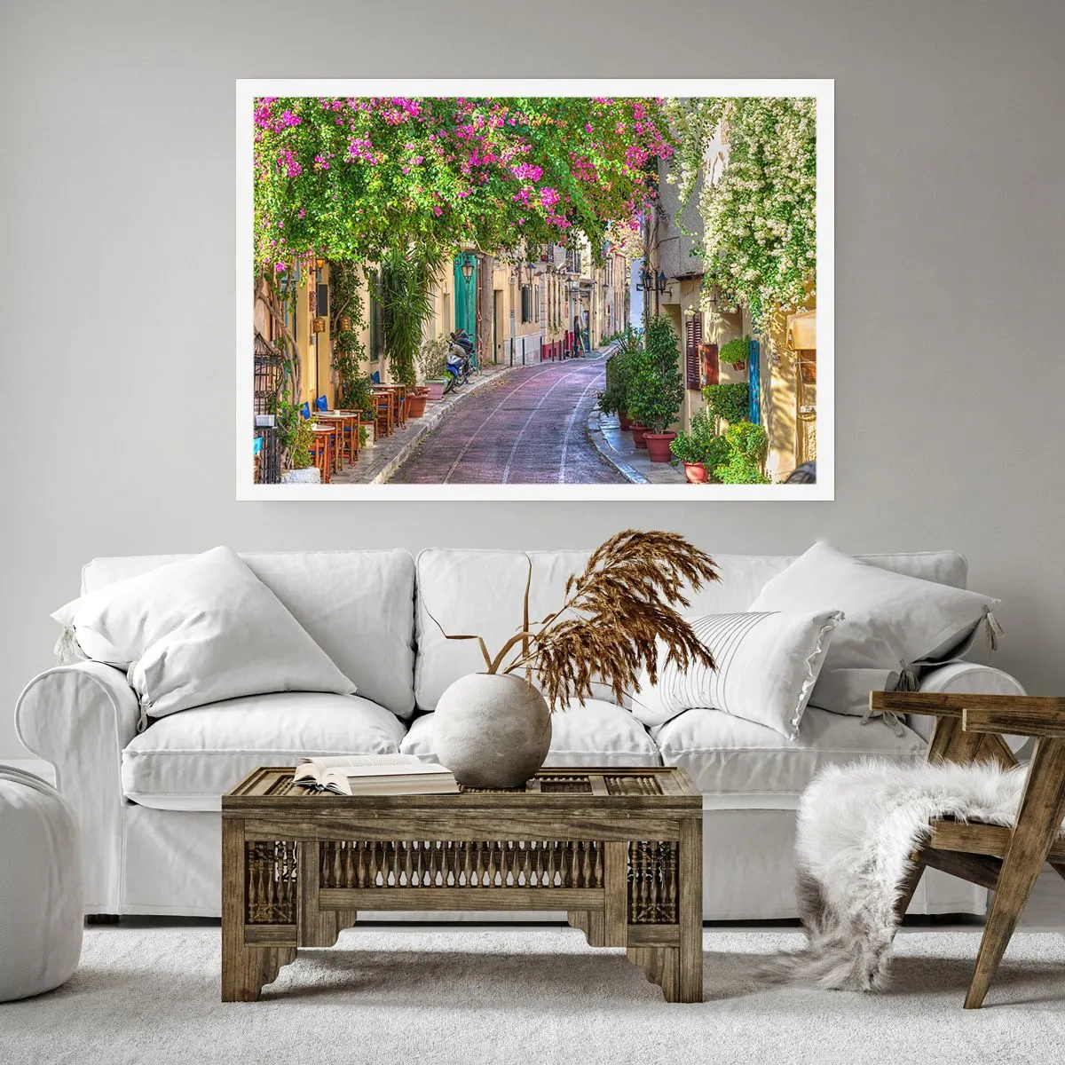 Poster - Bloeiende steeg - 100x70 cm