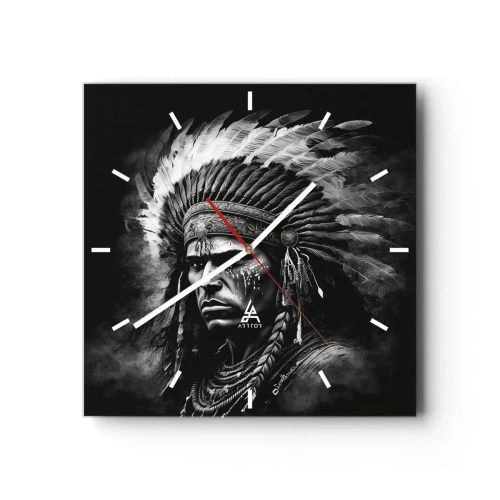Wandklok - Klok - Een leider en strijder - 30x30 cm