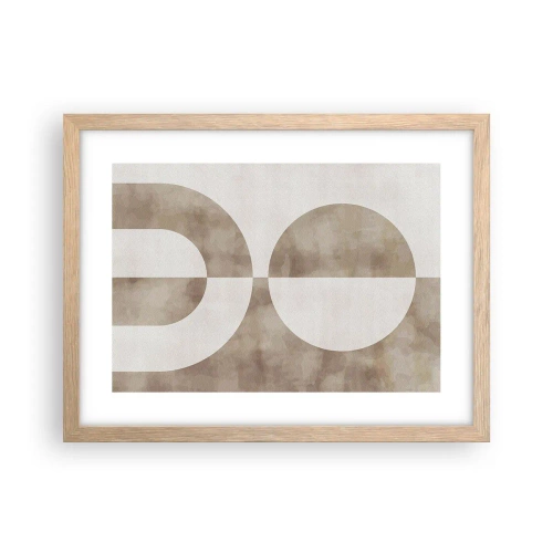Een poster in een licht eiken lijst - Gelijkenissen en verschillen - 40x30 cm