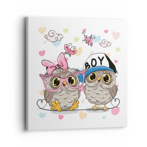 Schilderen op canvas - Laten we liefde maken! - 30x30 cm