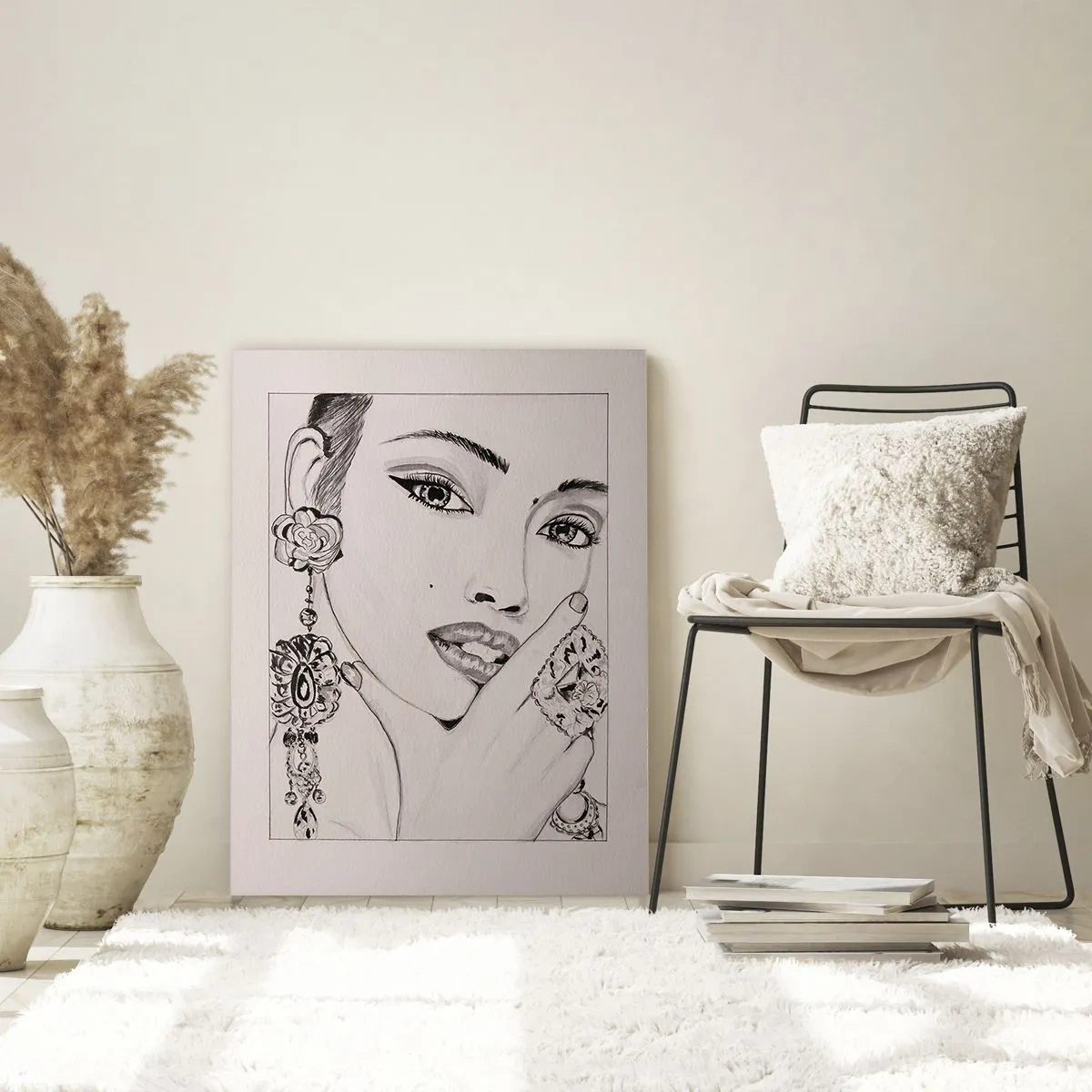 Schilderen op glas - Het mooiste juweeltje - 80x120 cm