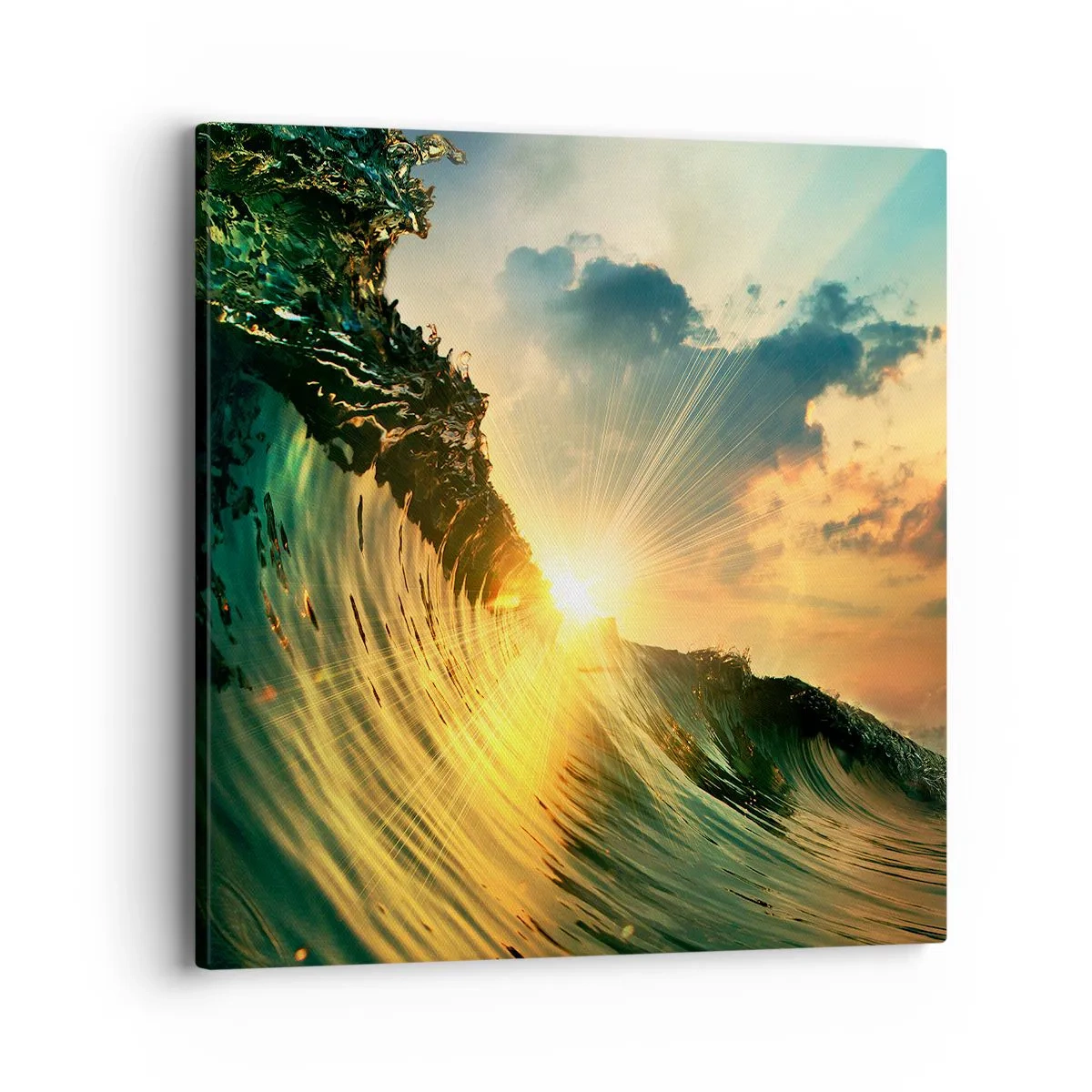 Schilderen op canvas - Surfer, waar ben je? - 40x40 cm