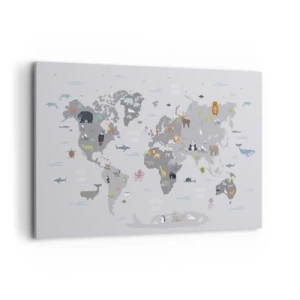 Schilderen op canvas - Vertel me waar je vandaan komt ... - 120x80 cm