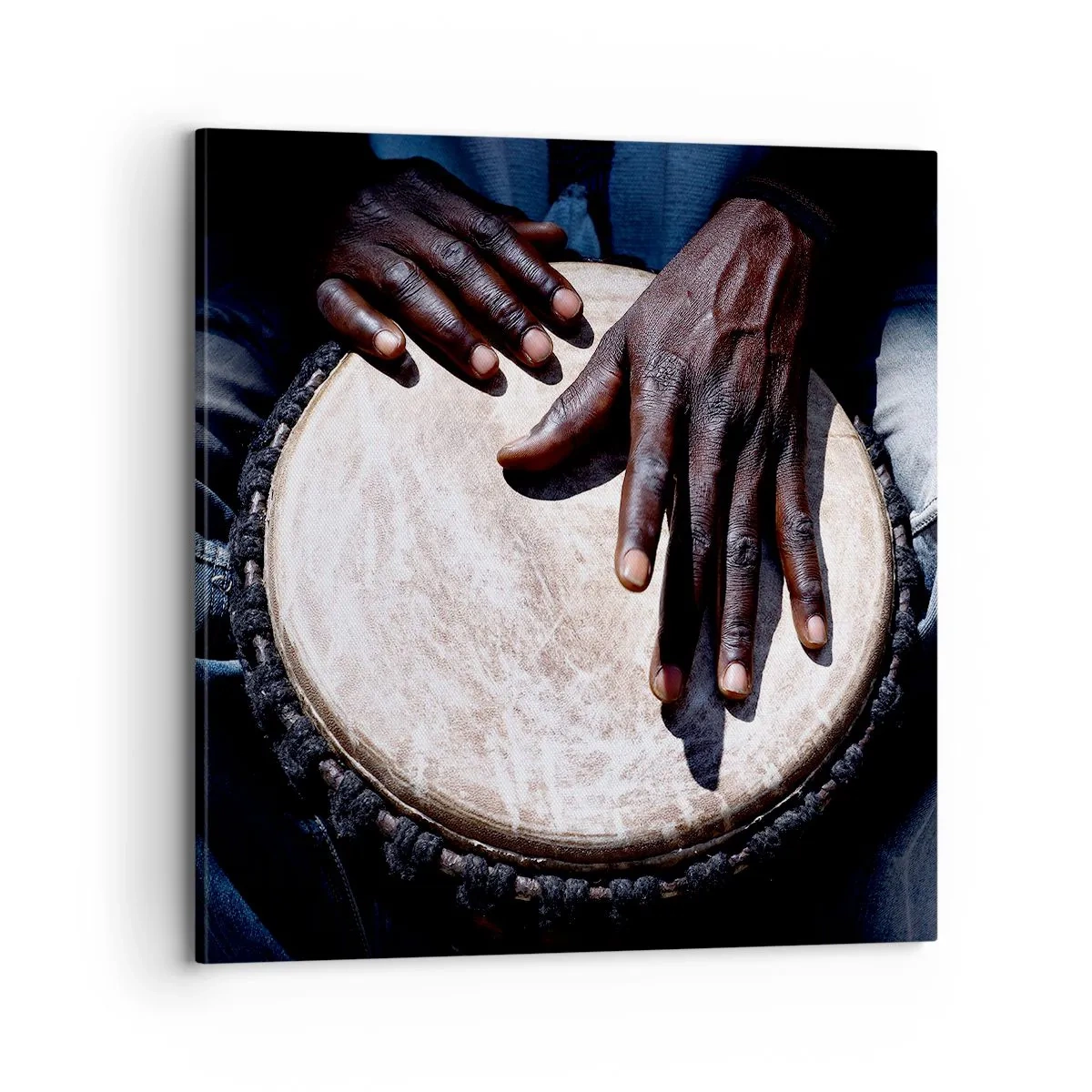 Schilderen op canvas - Leef in je eigen ritme - 70x70 cm