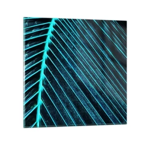Schilderen op glas - Groene textuur - 40x40 cm