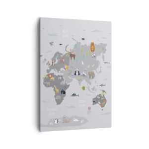 Schilderen op canvas - Vertel me waar je vandaan komt ... - 50x70 cm
