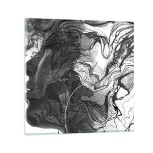 Schilderen op glas - Verstrikt in dromen - 30x30 cm