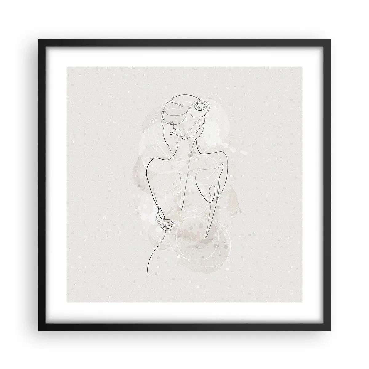 Poster in een zwarte lijst - Als een gevoelig instrument - 50x50 cm