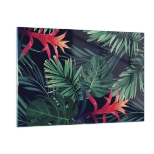 Schilderen op glas - Ontsteken in het groen - 120x80 cm