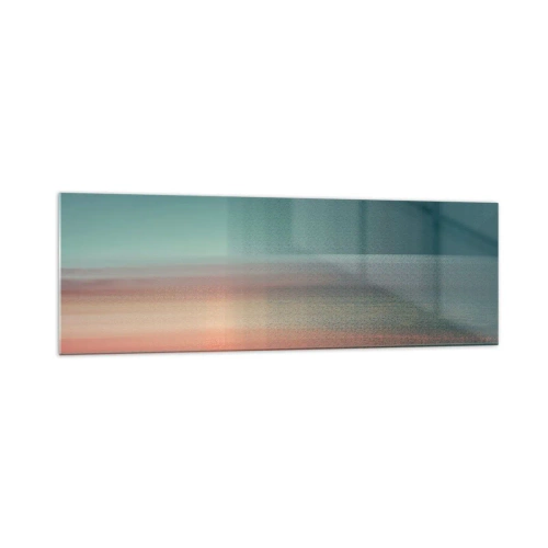 Schilderen op glas - Abstractie: golven van licht - 160x50 cm