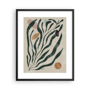 Poster in een zwarte lijst - Tussen het groen - 40x50 cm