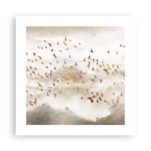 Poster - Het is tijd… - 40x40 cm