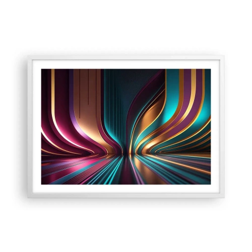 Poster in een witte lijst - Architectuur van licht - 70x50 cm