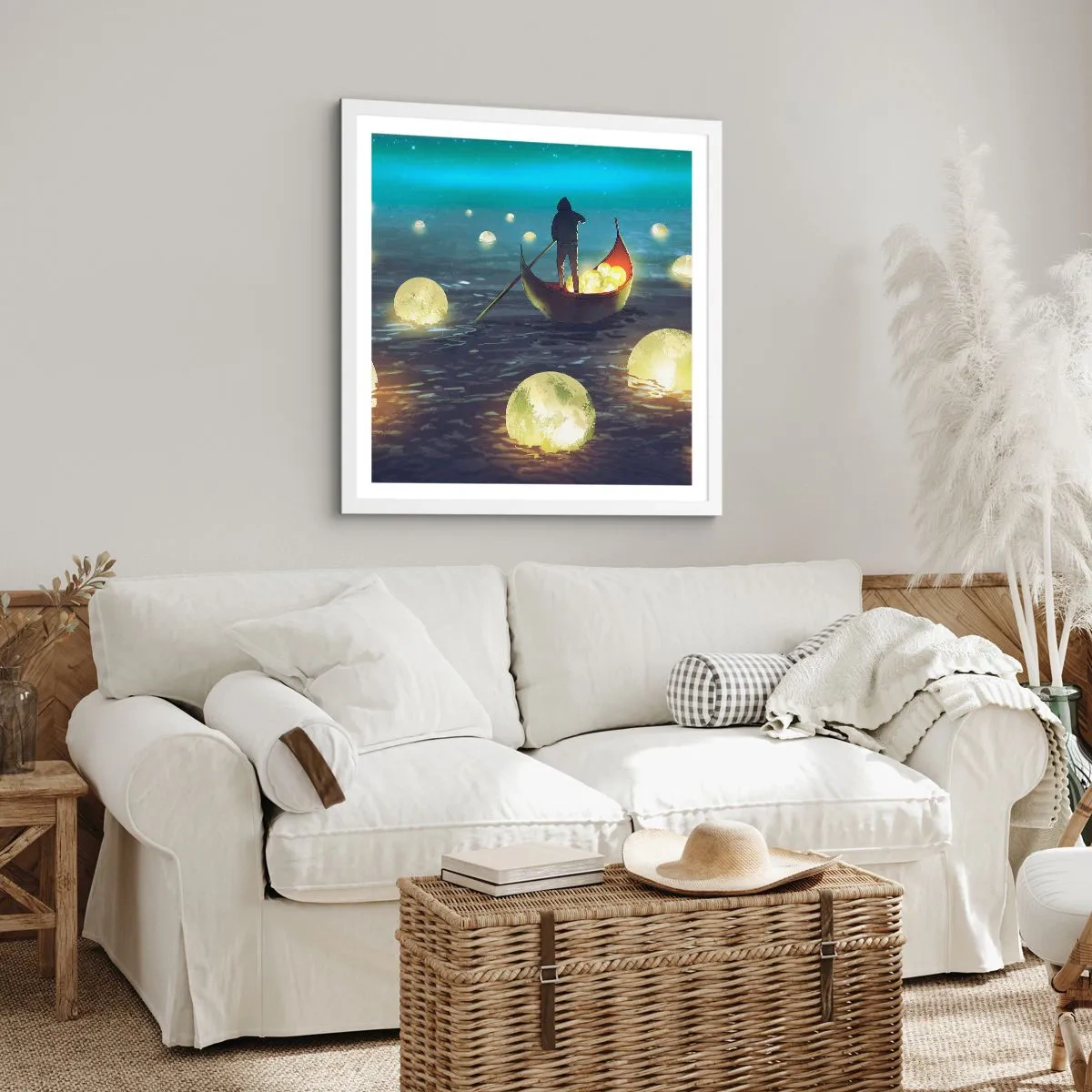 Poster in een witte lijst - Dingen waar filosofen nooit van hebben gedroomd - 50x50 cm