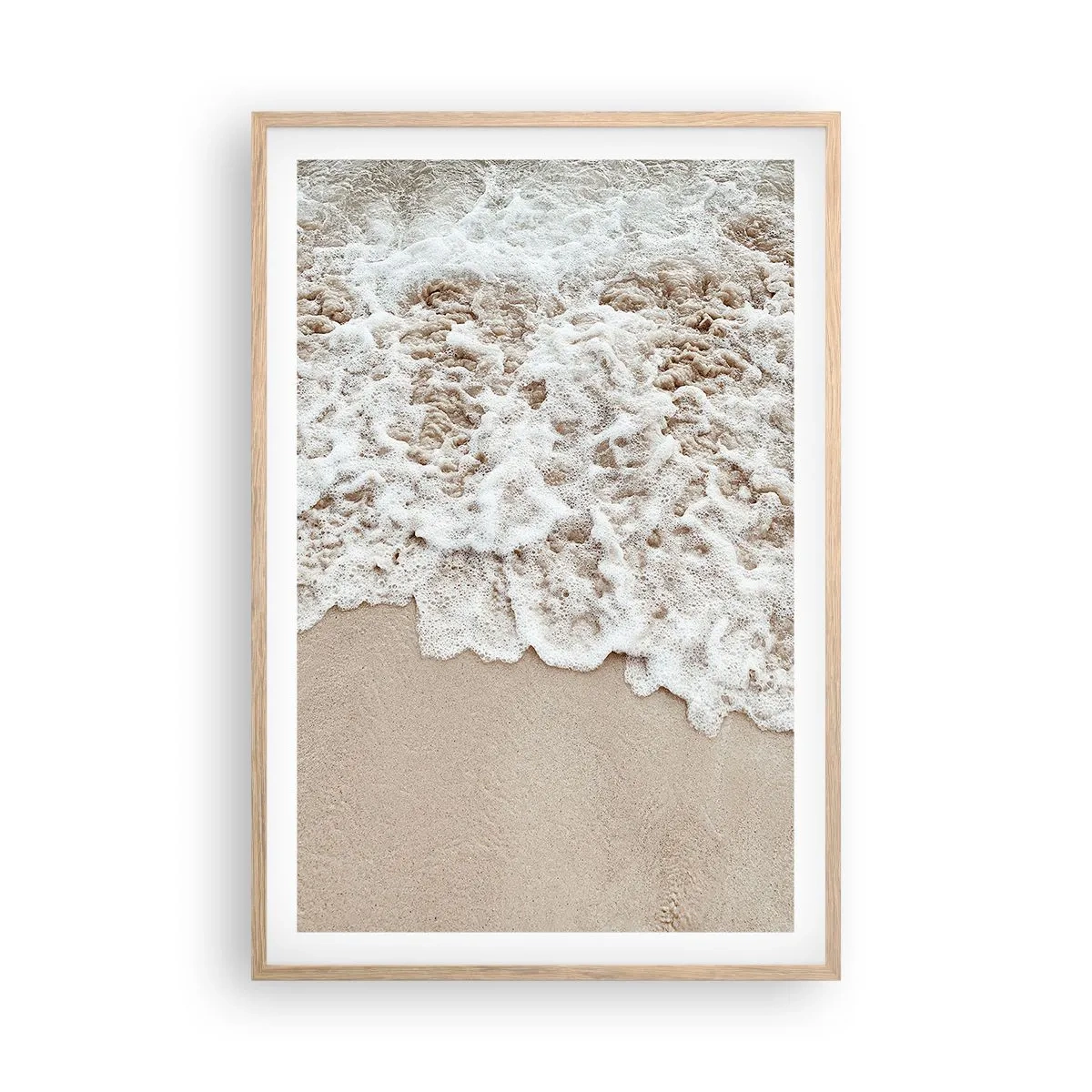 Een poster in een licht eiken lijst - Ben zo terug - 61x91 cm