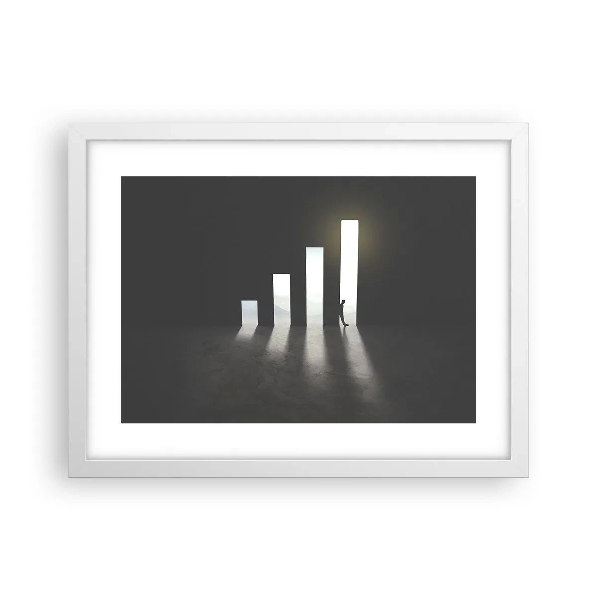 Poster in een witte lijst - Succes - impressie - 40x30 cm