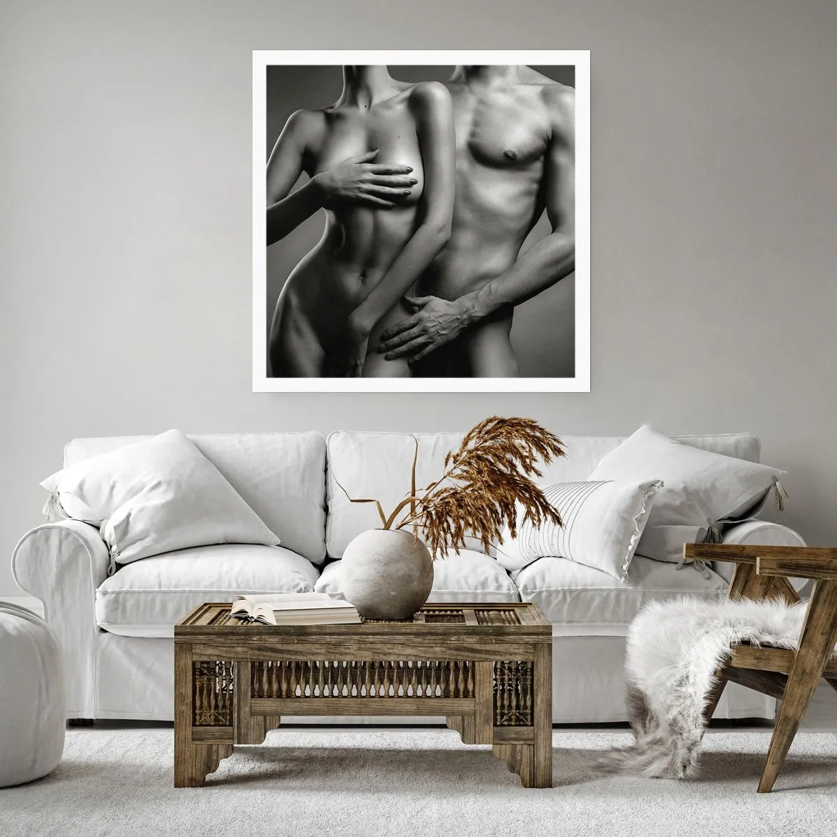Poster - Adam en Eva - 30x30 cm
