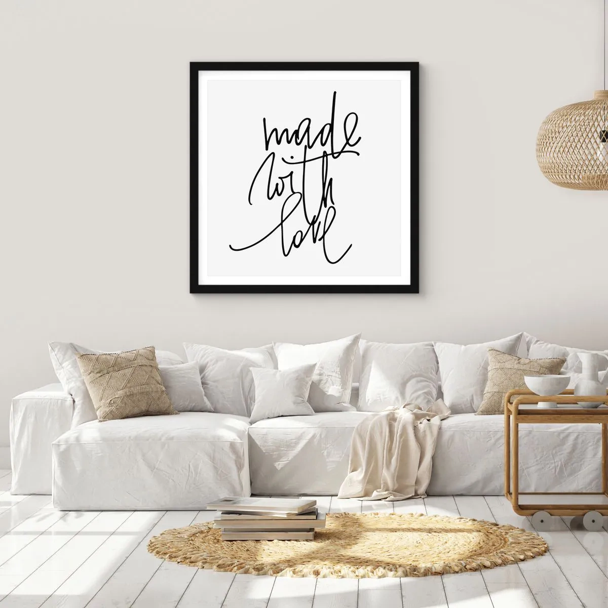 Poster in een zwarte lijst - Het beste merk - 30x30 cm