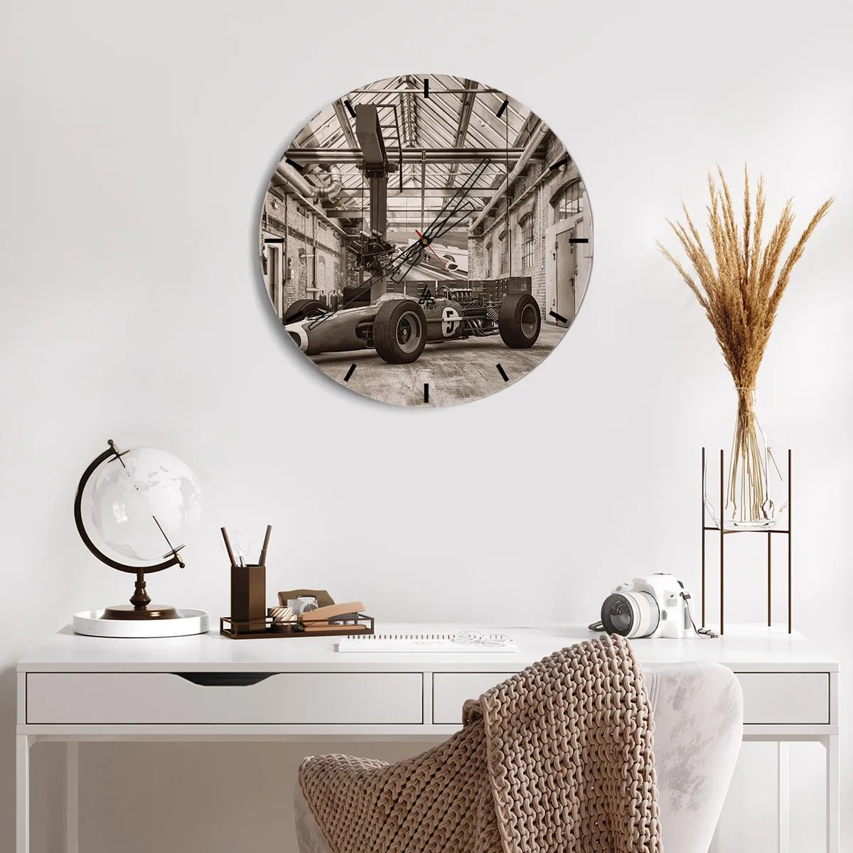 Wandklok - Klok - De rust van de winnaar - 40x40 cm