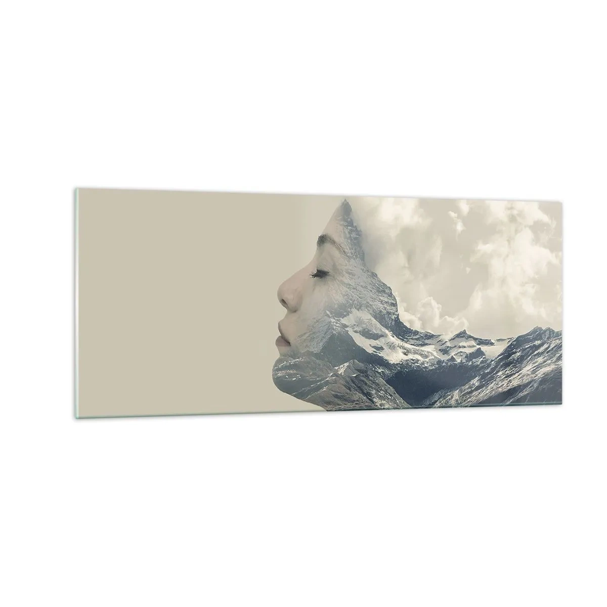 Schilderen op glas - De schoonheid van de elementen - 100x40 cm