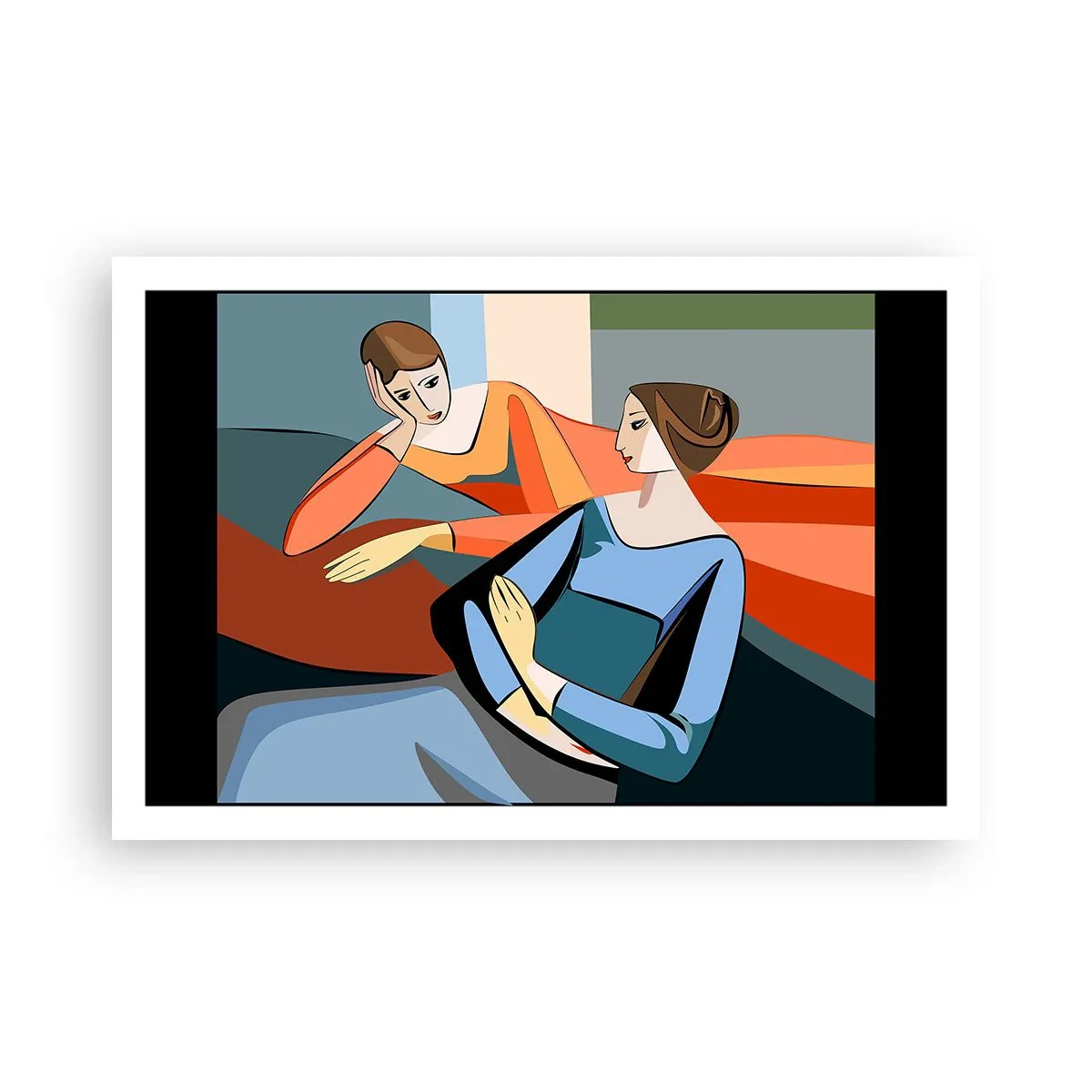 Poster - Een moment van vertrouwen - 91x61 cm