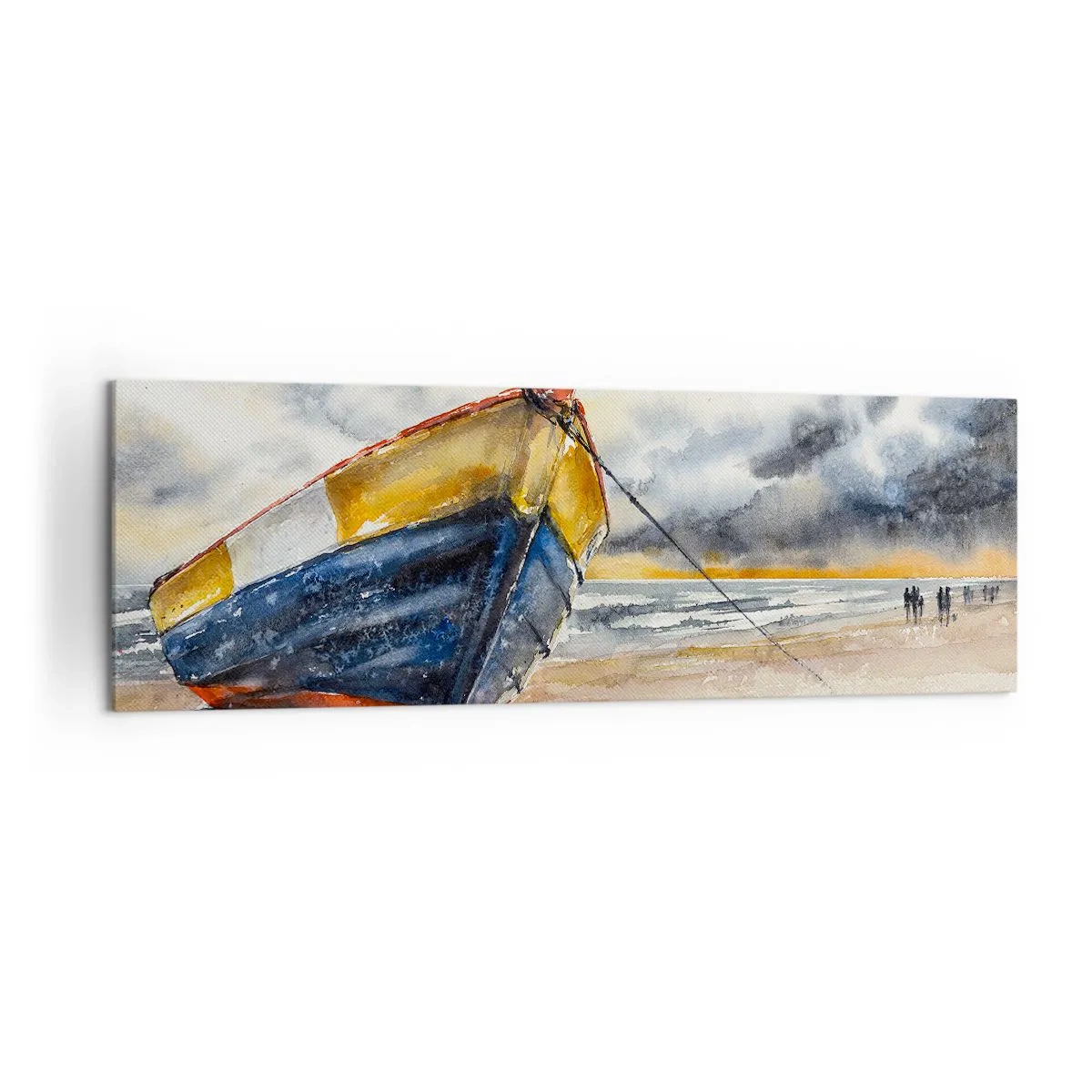 Schilderen op canvas - Rust aan de kust - 160x50 cm